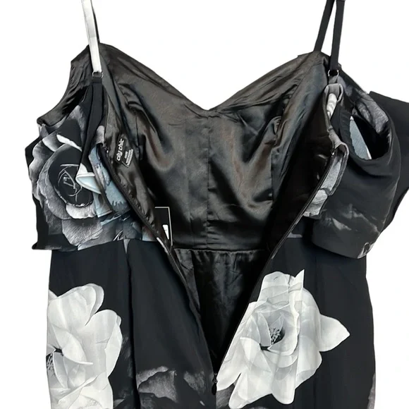 City Chic Rose Shadows Dress XS/14 - Picture 10 of 16